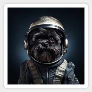 Astro Dog - Affenpinscher Sticker